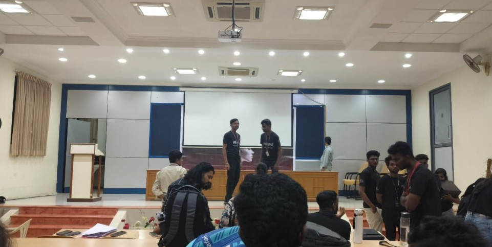 AIM'25 Hackathon venue stage presentation